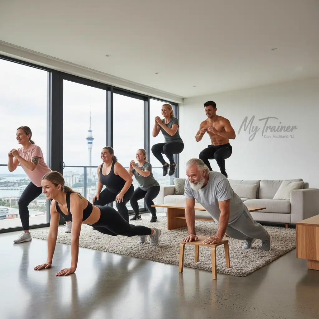 Time-Efficient Home Workouts Auckland - A diverse group of i