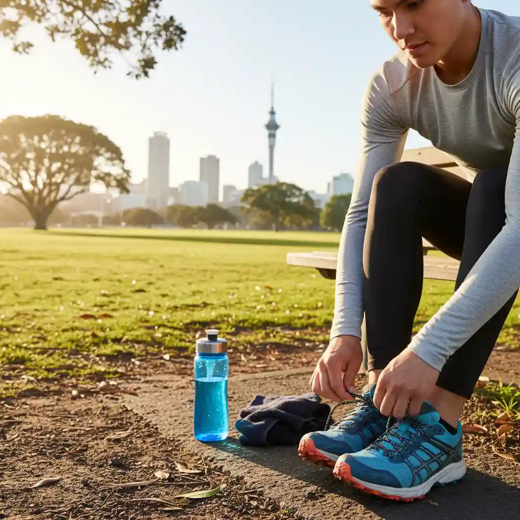 Starting Your Fitness Journey: A Beginner's Guide - A young person lacin