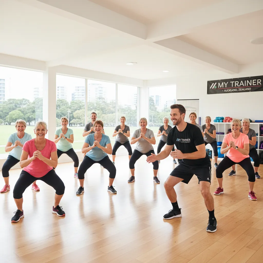 Local Fitness Classes for Beginners Auckland - A diverse group of s