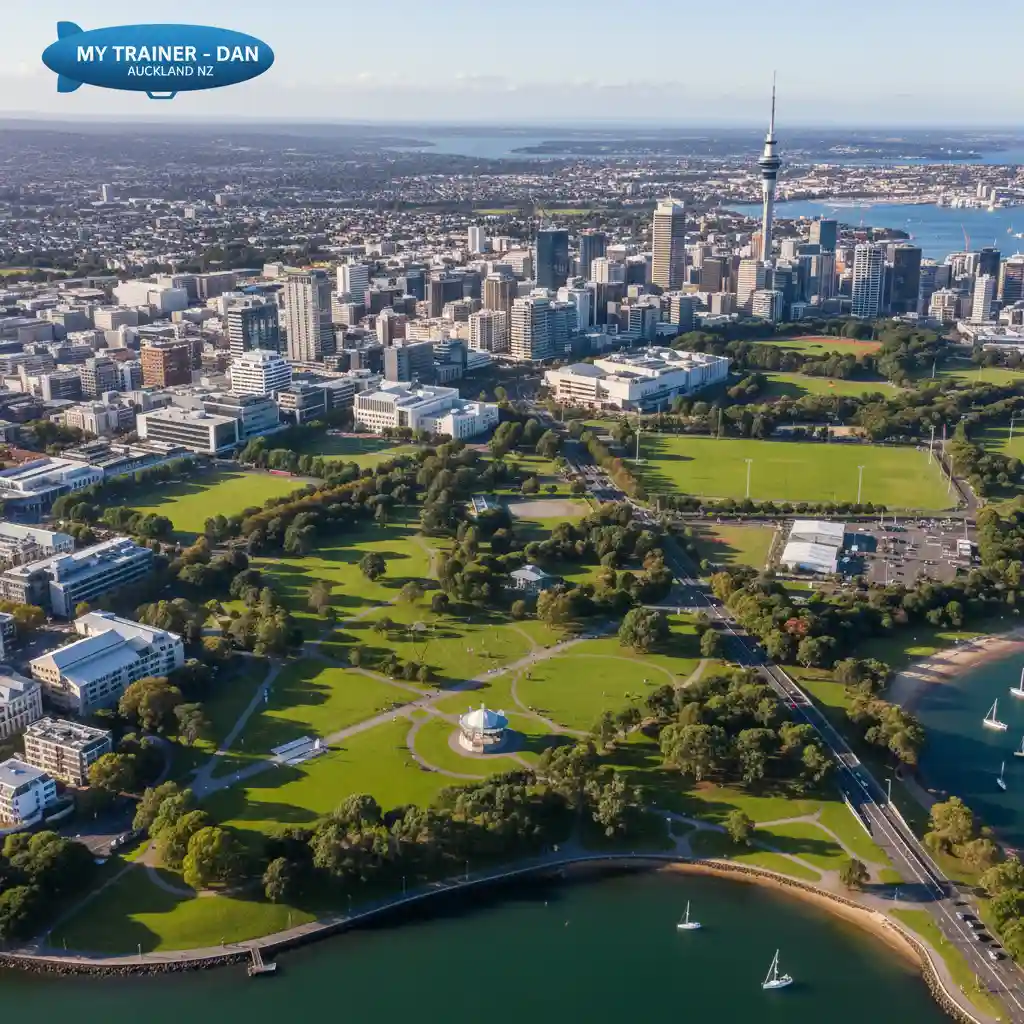 Convenient Personal Training Locations Auckland - An aerial view of Au