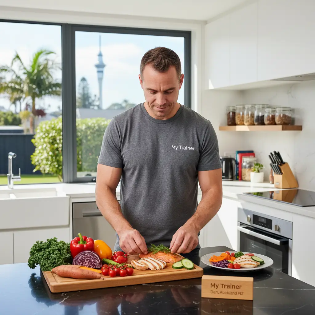 Personalized Diet and Exercise Plans - A person preparing a