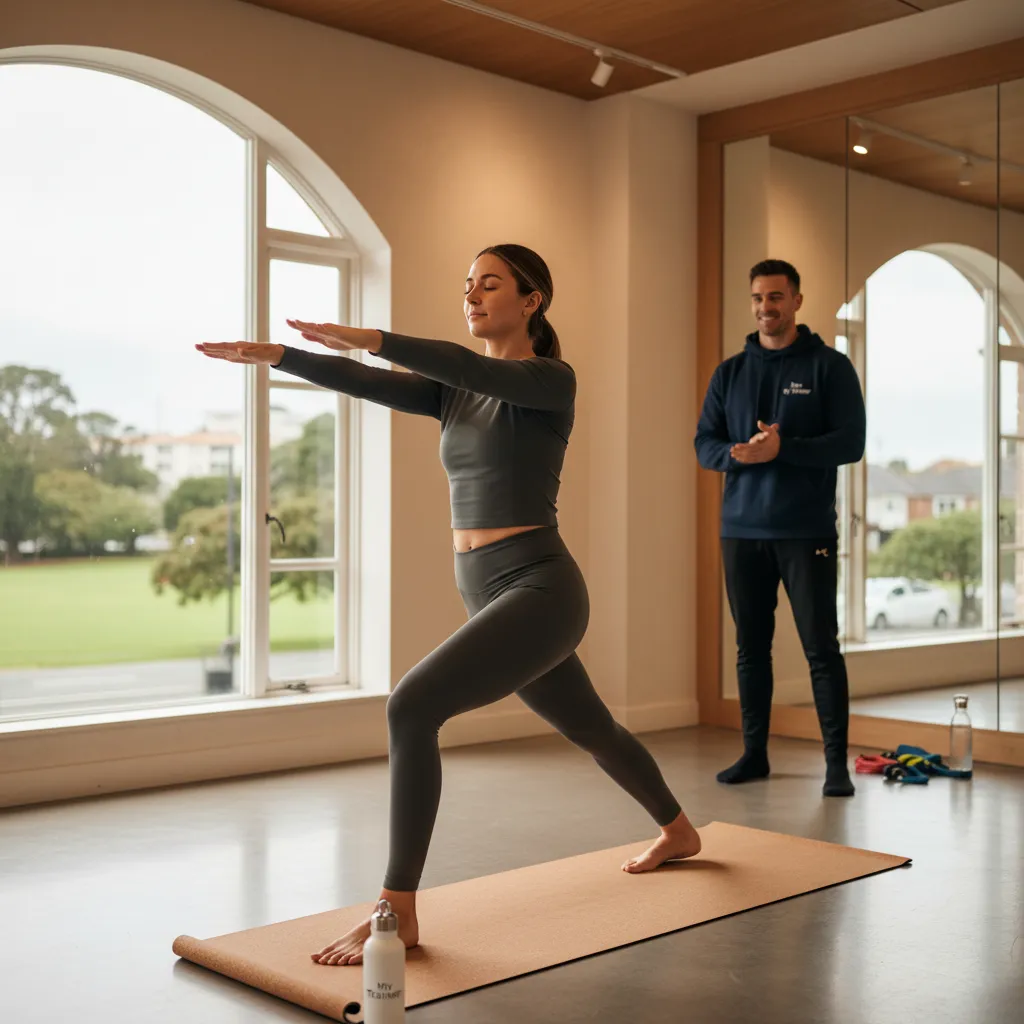 Stress Relief Through Personalized Fitness - A person practicing