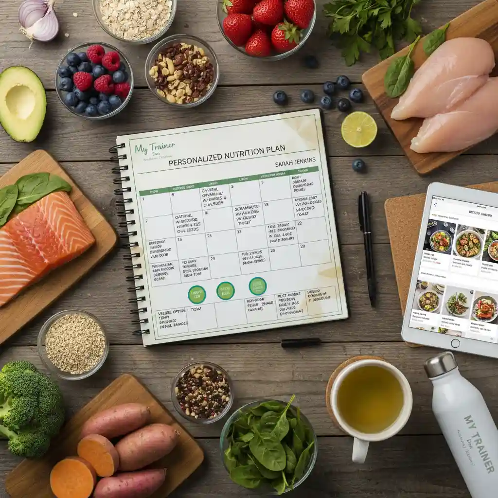 Customized weekly meal plan with fresh ingredients