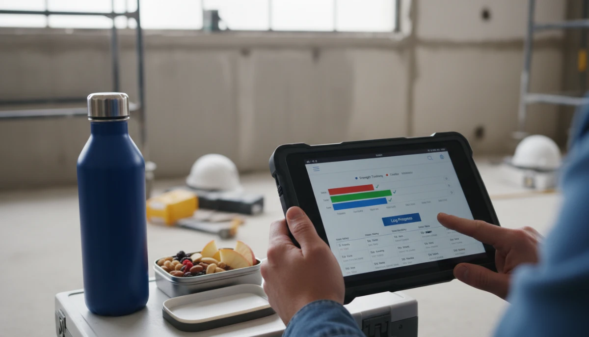 Setting Realistic Beginner Fitness Goals - A person tracking th