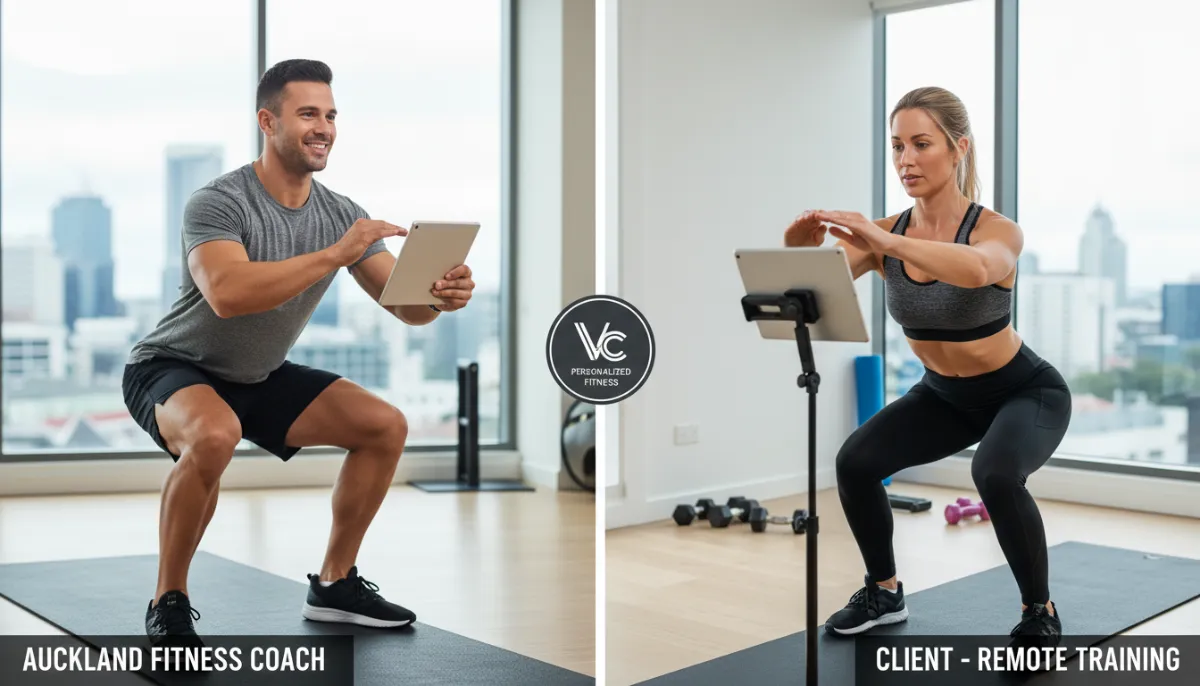 Online fitness coach on a platform