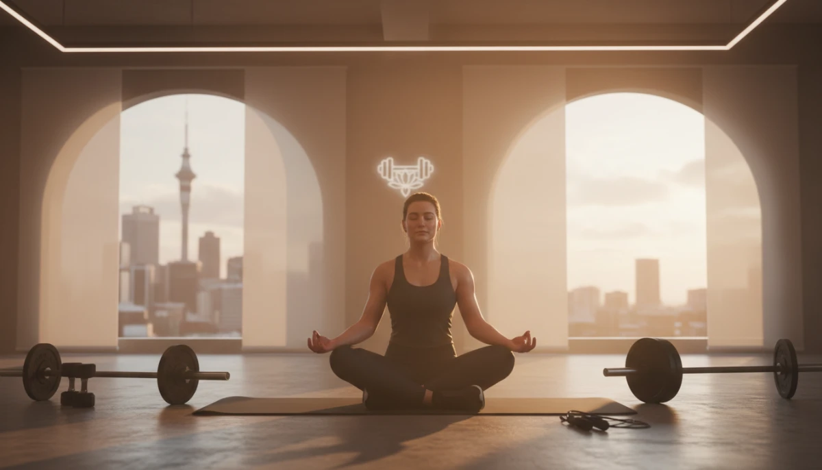 Stress Management Techniques for Fitness Enthusiasts - A person meditating