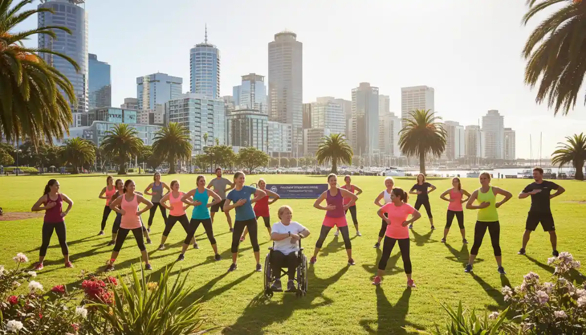 Auckland Fitness Community & Local Events - A diverse group of p