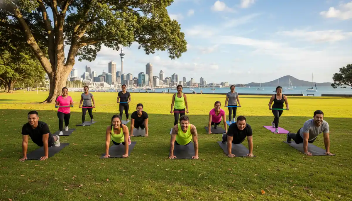 Joining Fitness Groups & Clubs in Auckland - A diverse group of h