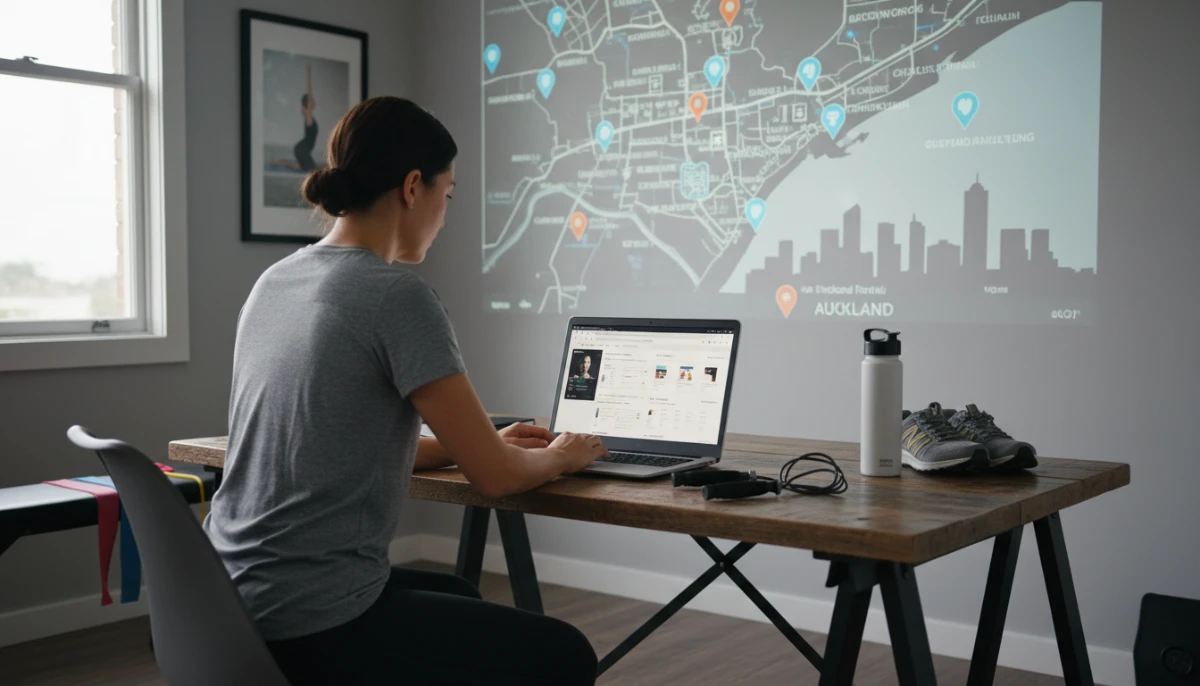 Joining Fitness Groups & Clubs in Auckland - A person searching o