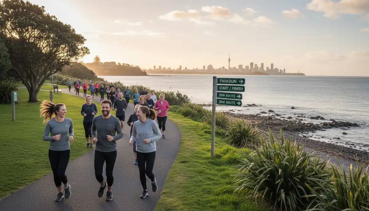 Runners on Auckland North Shore