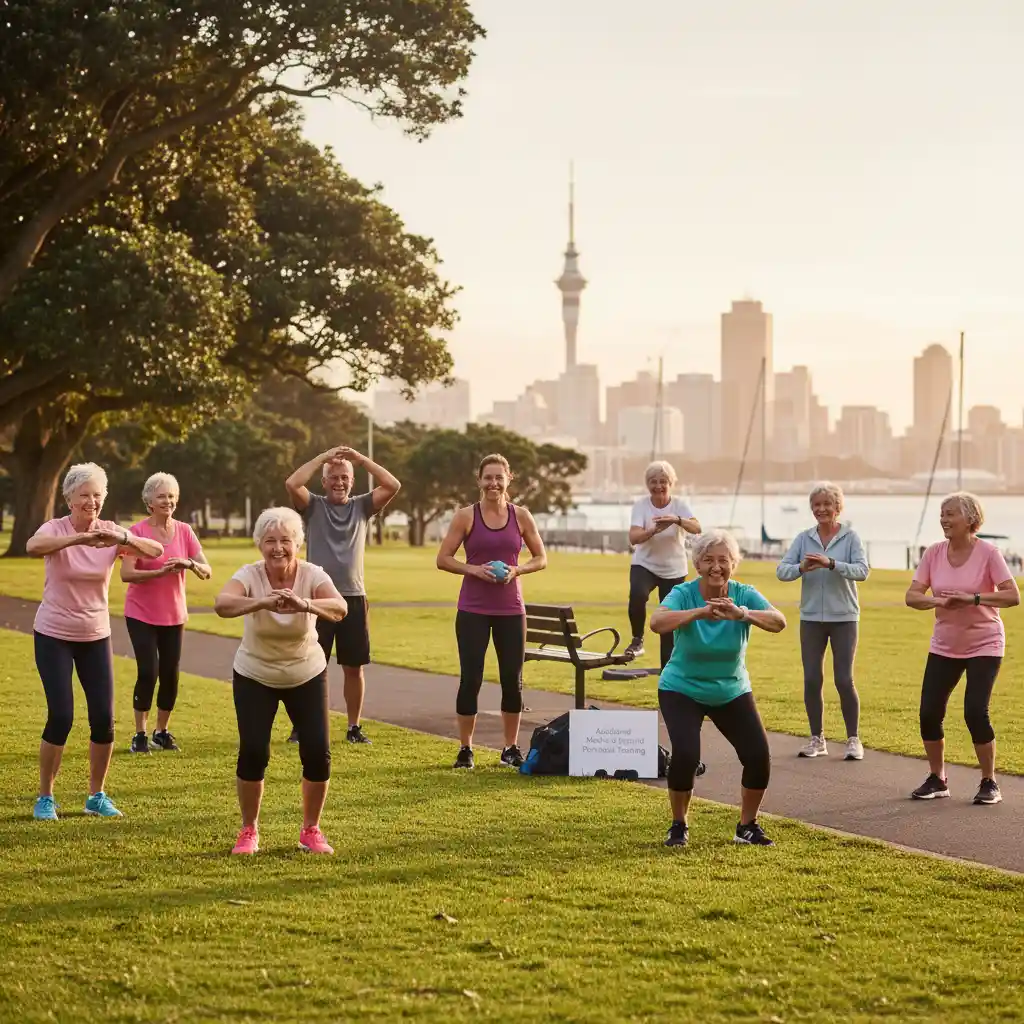 Seniors in Auckland engaging in tailored exercise for chronic conditions