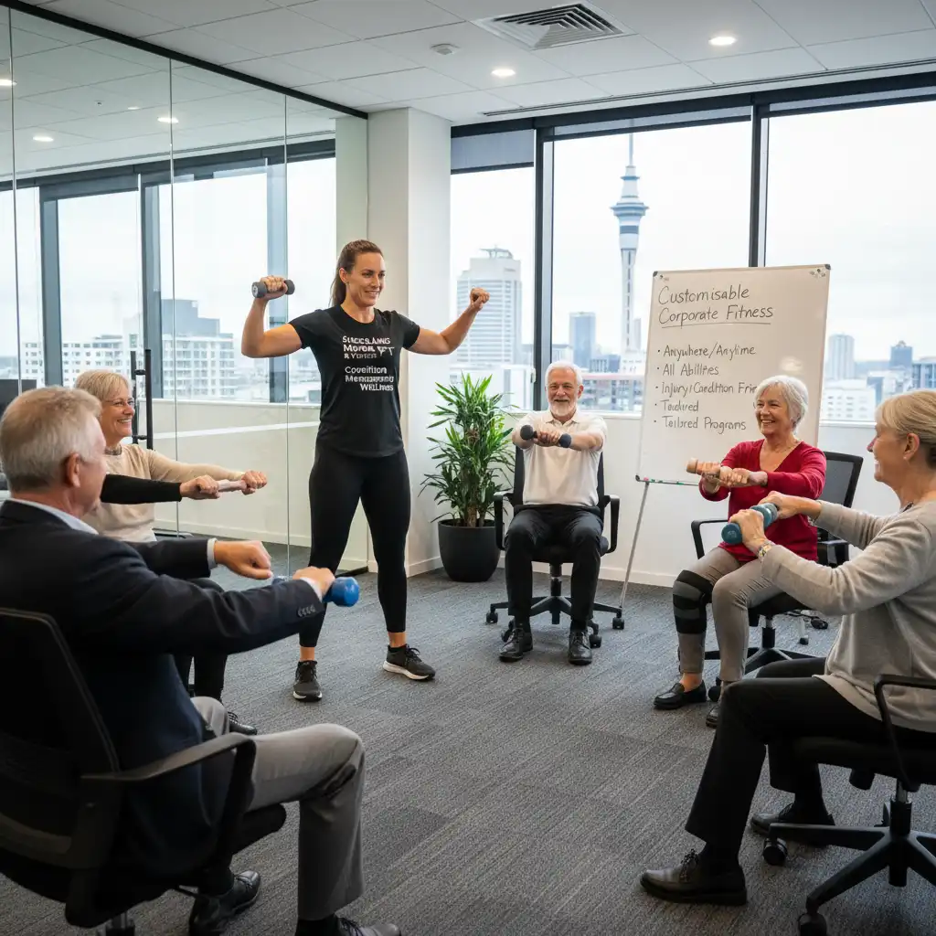 Customizable corporate fitness solutions for seniors in Auckland