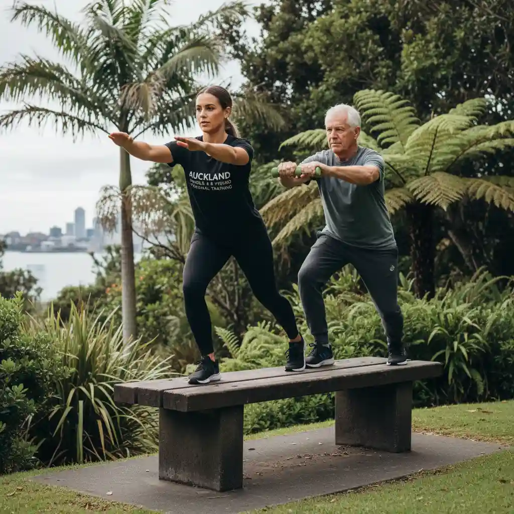 Functional training using natural elements Auckland personal training