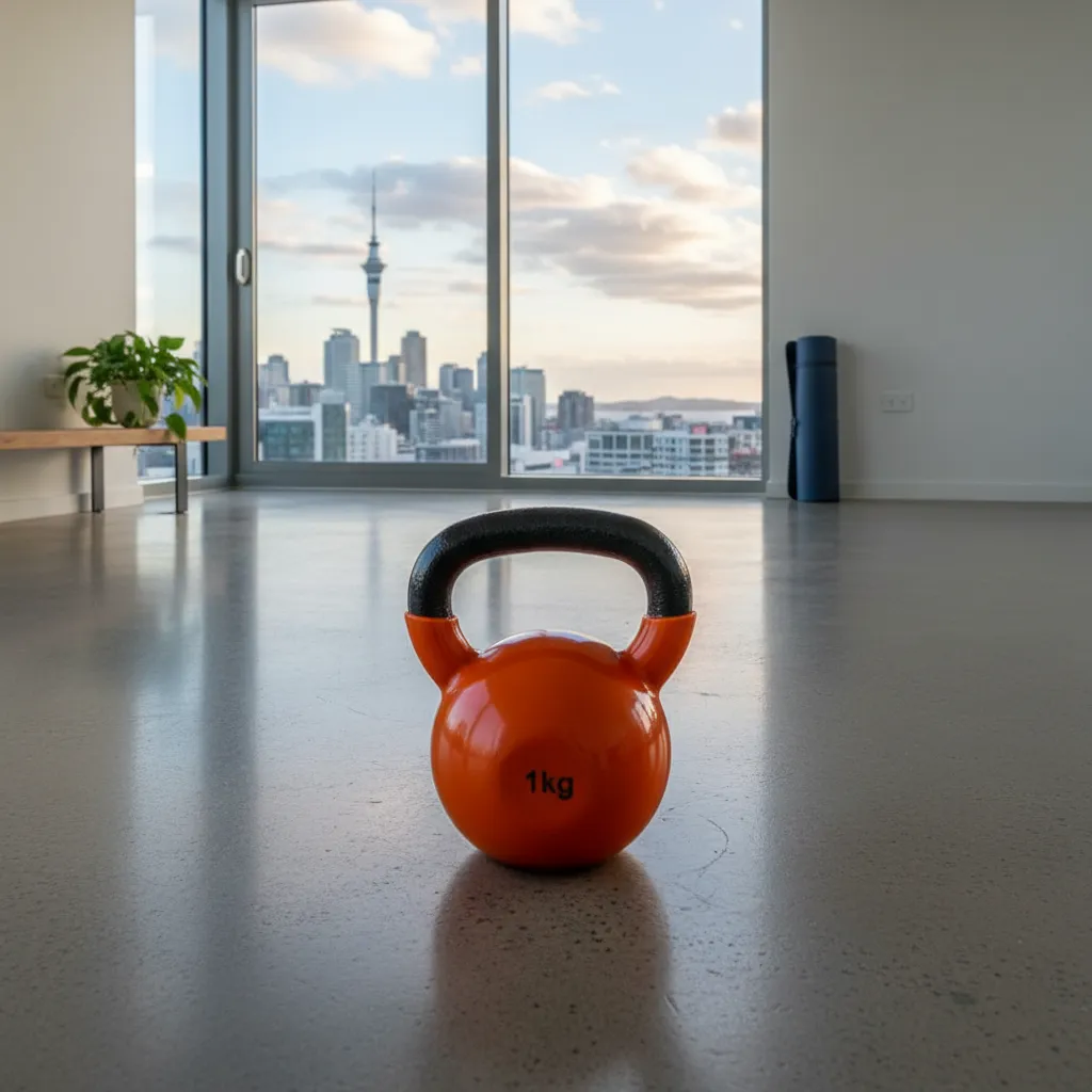 Compact kettlebells for apartment workouts