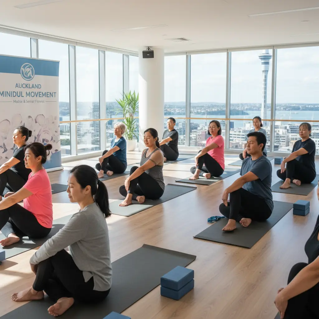 People attending a wellness workshop in Auckland for mental and physical health