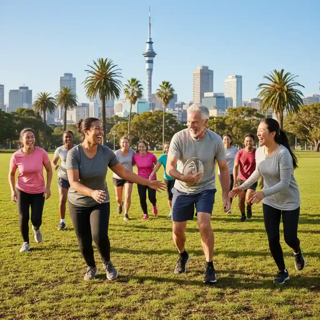 People playing community sports in Auckland for fitness and fun
