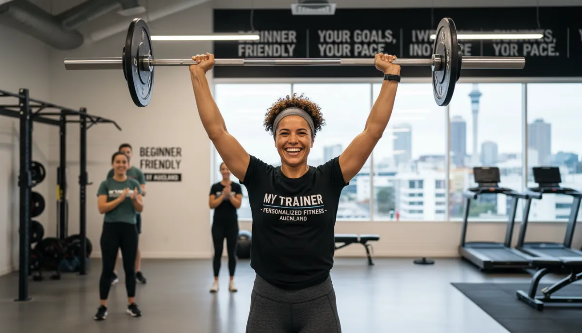 Personalized Training & Coaching - A woman celebrating