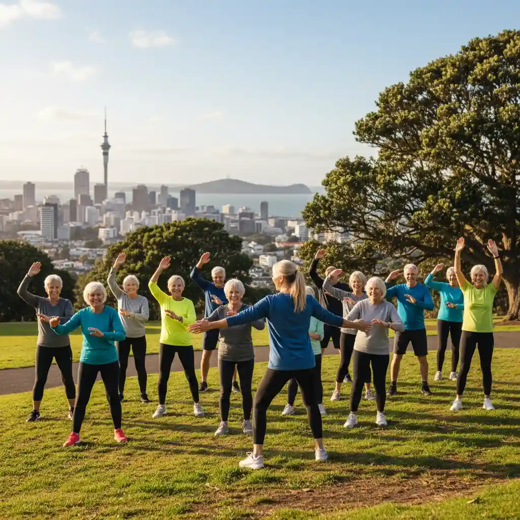 Diverse clients enjoying fitness with specialized personal training Auckland