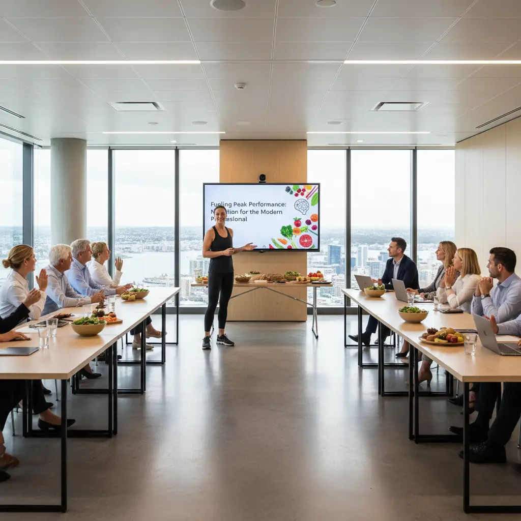 Workplace wellness nutrition workshop Auckland