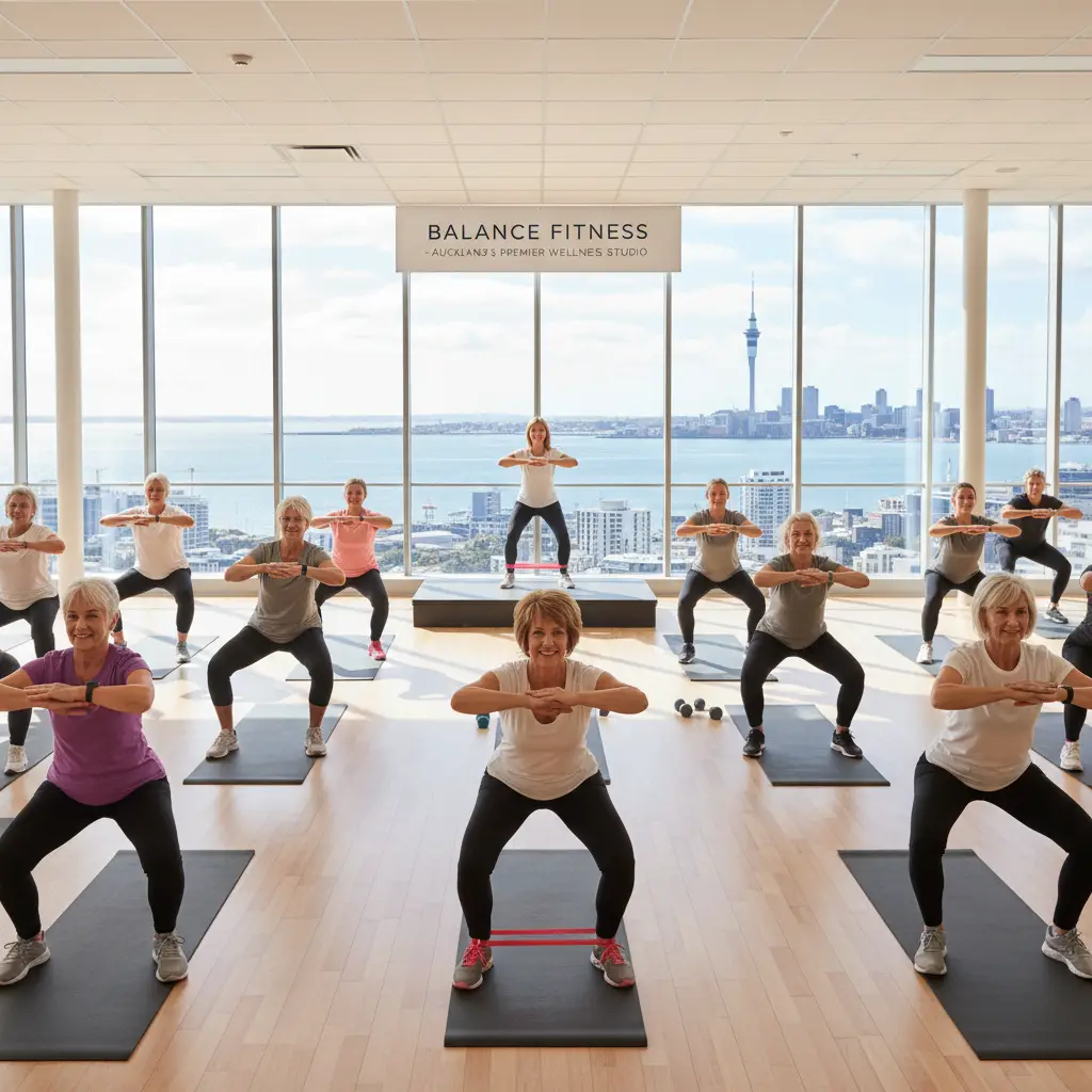 Low-impact injury prevention exercise class Auckland for all ages