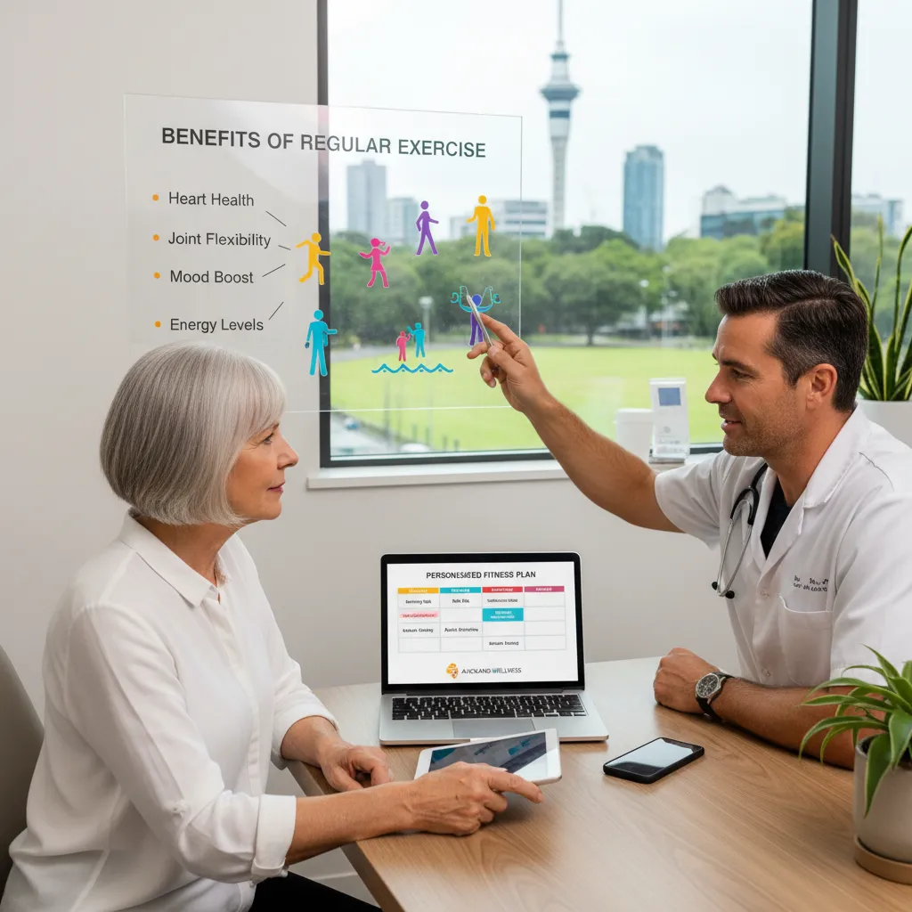 Discussing exercise for chronic conditions with a doctor in Auckland