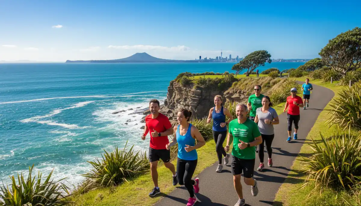 Best Outdoor Workout Spots in Auckland - Runners enjoying a s