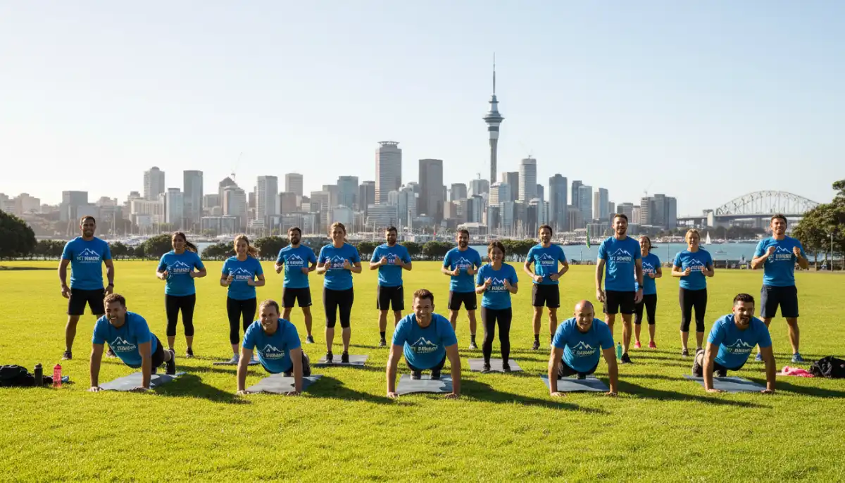 People enjoying Auckland fitness events and activities