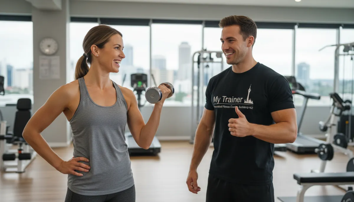 Beginner Fitness Journey Testimonials - A happy woman in her