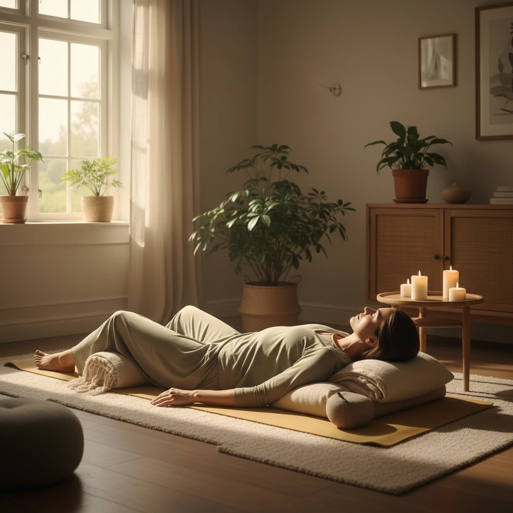 Restorative yoga for stress management and cortisol reduction