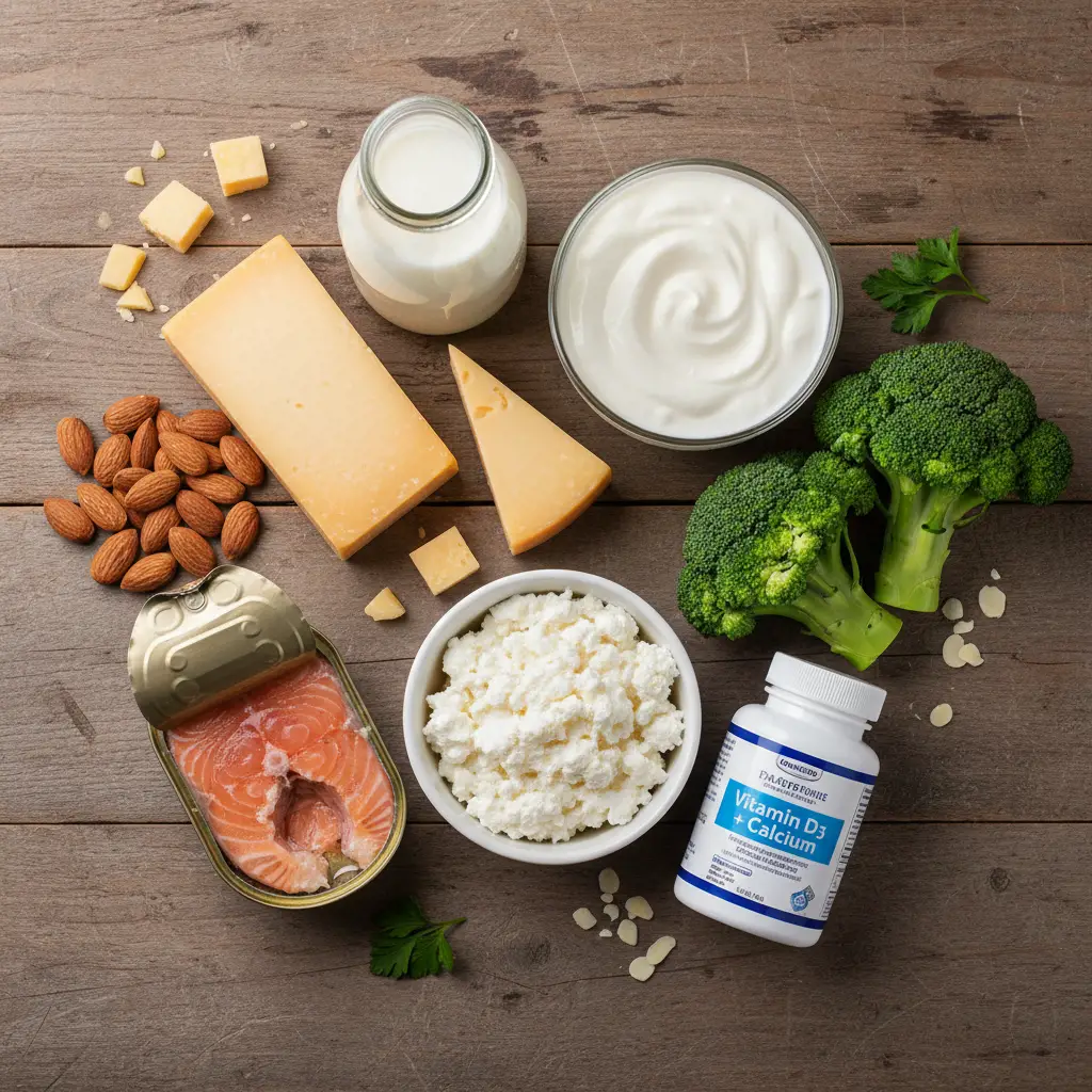 Calcium rich foods and supplements for bone health